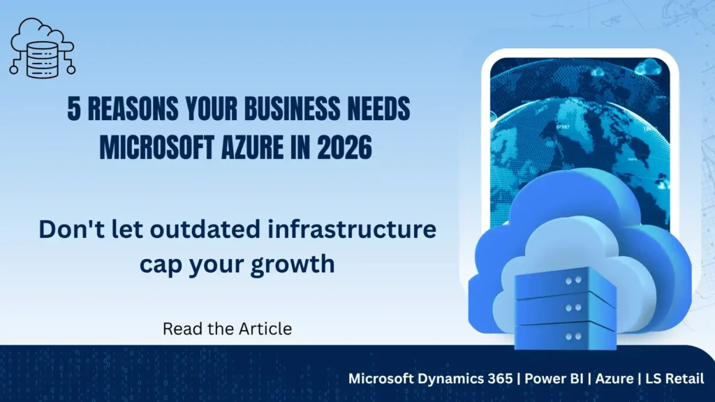 Microsoft Azure cloud services dashboard managing business applications, security, and infrastructure.