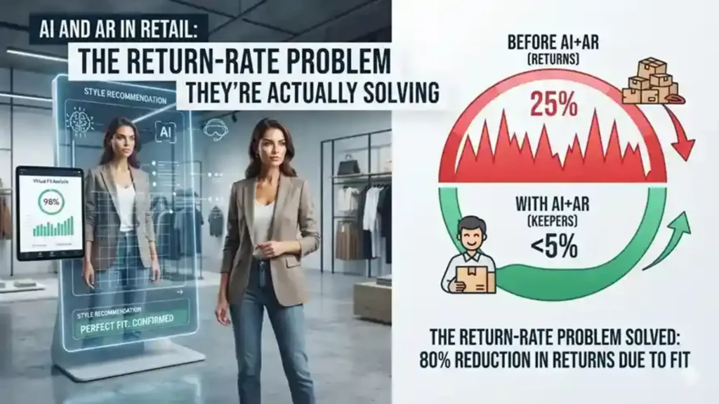 AI and AR retail technology helping customers visualize products and make confident purchasing decisions.