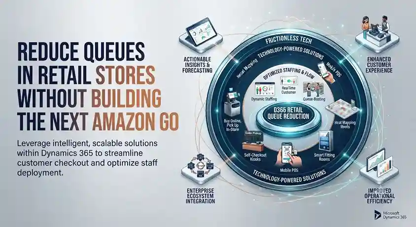 Retail store using mobile POS and digital checkout solutions to reduce customer queues and improve checkout speed.