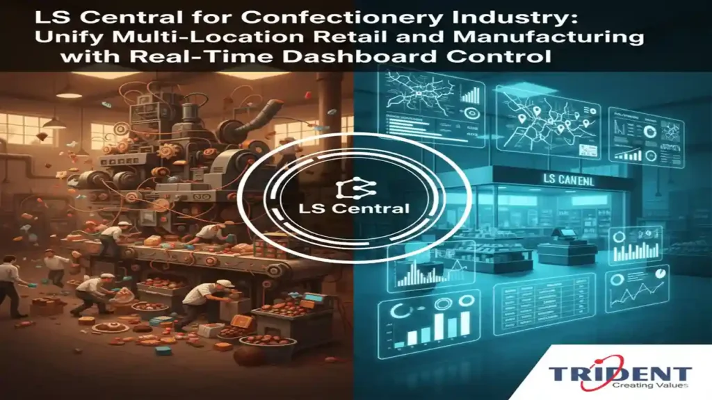 LS Central for confectionery industry providing centralized dashboard for managing retail, inventory, and manufacturing.