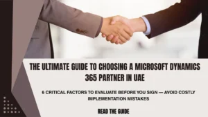 Business leaders evaluating a Microsoft Dynamics 365 partner in UAE for ERP implementation and digital transformation.