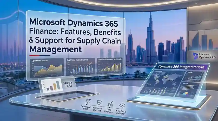 Microsoft Dynamics 365 Finance features and benefits for financial management, supply chain visibility, and ERP support